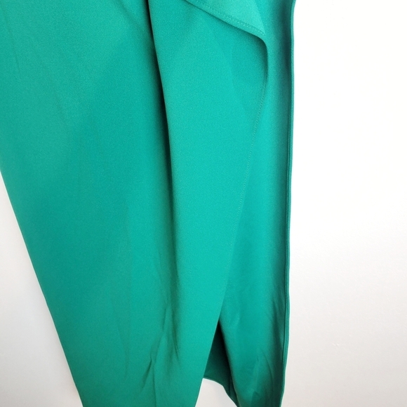 NWT Aqua Bloomingdales Bow One Shoulder Column Gown in Green Sie 4 - Picture 7 of 10